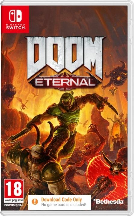 Bethesda Doom Eternal (Code in a Box) ryhmässä KODINELEKTRONIIKKA / Pelikonsolit & Tarvikkeet / Nintendo Switch / Pelit @ TP E-commerce Nordic AB (C87581)