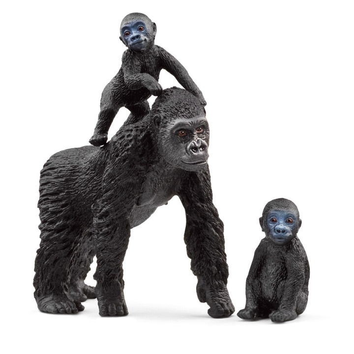 Schleich Wild Life - Gorillaperhe (42601) ryhmässä LELUT, TUOTTEET LAPSILLE JA VAUVOILLE / Leikkikalut, Askartelu &Pelit / Figuurit, miniatyyrit ja tarvikkeet @ TP E-commerce Nordic AB (C87612)