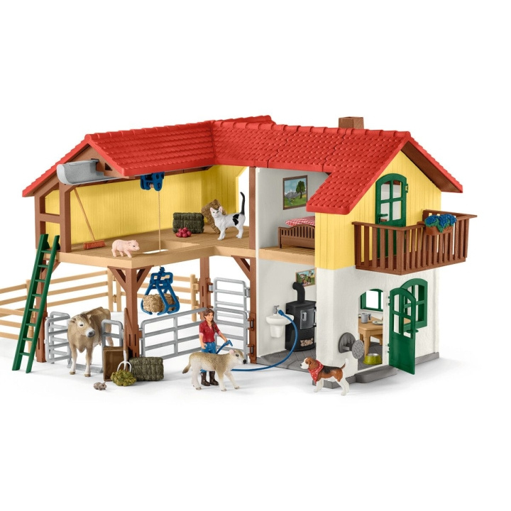 Schleich Maatilamaailma - Suuri maalaistalo (42407) ryhmässä LELUT, TUOTTEET LAPSILLE JA VAUVOILLE / Leikkikalut, Askartelu &Pelit / Lelusarja @ TP E-commerce Nordic AB (C87615)