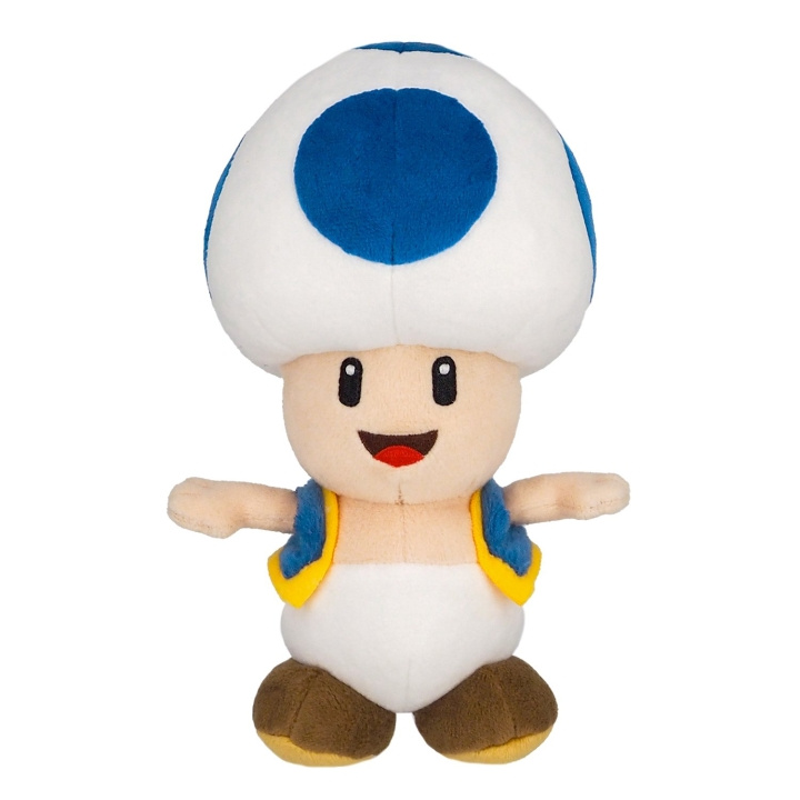 Super Mario Toad Blue ryhmässä LELUT, TUOTTEET LAPSILLE JA VAUVOILLE / Lelut vauvoille (0-3v) / Pehmolelut @ TP E-commerce Nordic AB (C87695)