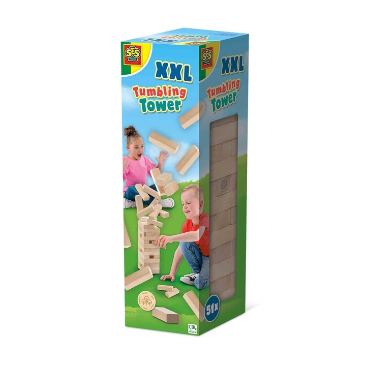 SES Creative Peli - Tumbling Tower XXL - (S02313) ryhmässä LELUT, TUOTTEET LAPSILLE JA VAUVOILLE / Leikkikalut, Askartelu &Pelit / Seurapelit / Ulkopelit @ TP E-commerce Nordic AB (C87925)