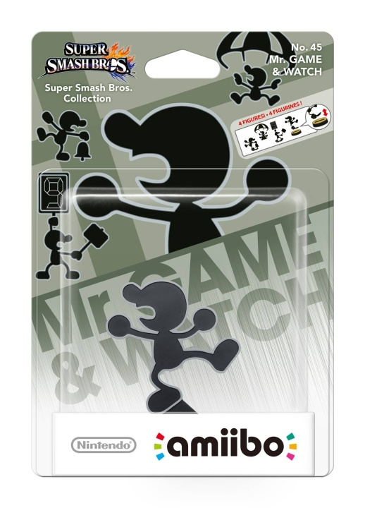 Nintendo Amiibo-hahmo Mr. Game & Watch ryhmässä KODINELEKTRONIIKKA / Pelikonsolit & Tarvikkeet / Nintendo Switch / Tarvikkeet @ TP E-commerce Nordic AB (C88006)