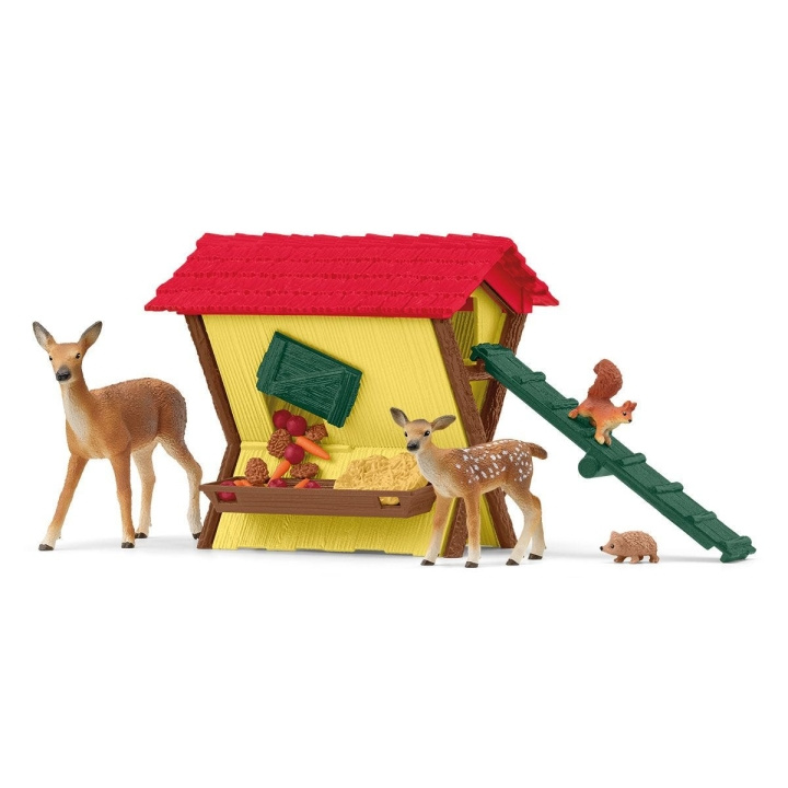 Schleich Maatilamaailma - Metsän eläinten ruokinta (42658) ryhmässä LELUT, TUOTTEET LAPSILLE JA VAUVOILLE / Leikkikalut, Askartelu &Pelit / Figuurit, miniatyyrit ja tarvikkeet @ TP E-commerce Nordic AB (C88043)