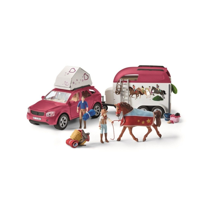 Schleich Horse Club - Hevoseikkailut auton ja perävaunun kanssa (42535) ryhmässä LELUT, TUOTTEET LAPSILLE JA VAUVOILLE / Leikkikalut, Askartelu &Pelit / Lelusarja @ TP E-commerce Nordic AB (C88084)