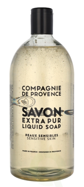 Compagnie De Provence Marseille Liquid Soap - Refill 1000 ml Sensitive Skin ryhmässä KAUNEUS JA TERVEYS / Ihonhoito / Kehon hoito / Kylpy- ja suihkugeelit @ TP E-commerce Nordic AB (C88195)