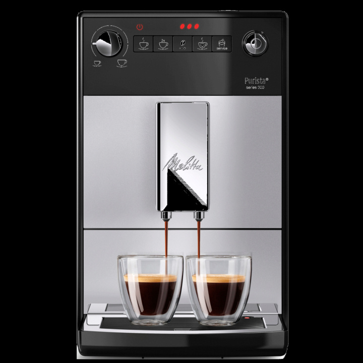 Melitta Purista Silver Helautomatisk kaffemaskin ryhmässä KOTI, TALOUS JA PUUTARHA / Kodinkoneet / Kahvikoneet ja tarvikkeet / Espressokoneet @ TP E-commerce Nordic AB (C88215)