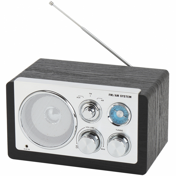 Denver AM/FM analog radio Svart ryhmässä KODINELEKTRONIIKKA / Ääni & Kuva / Kotiteatteri, HiFi ja kannettavat / Radio & Herätyskellot / Radio @ TP E-commerce Nordic AB (C88267)