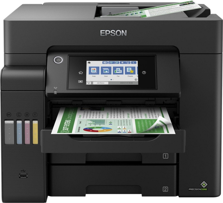 Epson EcoTank ET-5800-monitoimimustesuihkutulostin ryhmässä TIETOKOONET & TARVIKKEET / Tulostimet & Tarvikkeet / Tulostimet / 3D-tulostin & Tarvikkeet / Skrivare @ TP E-commerce Nordic AB (C88505)