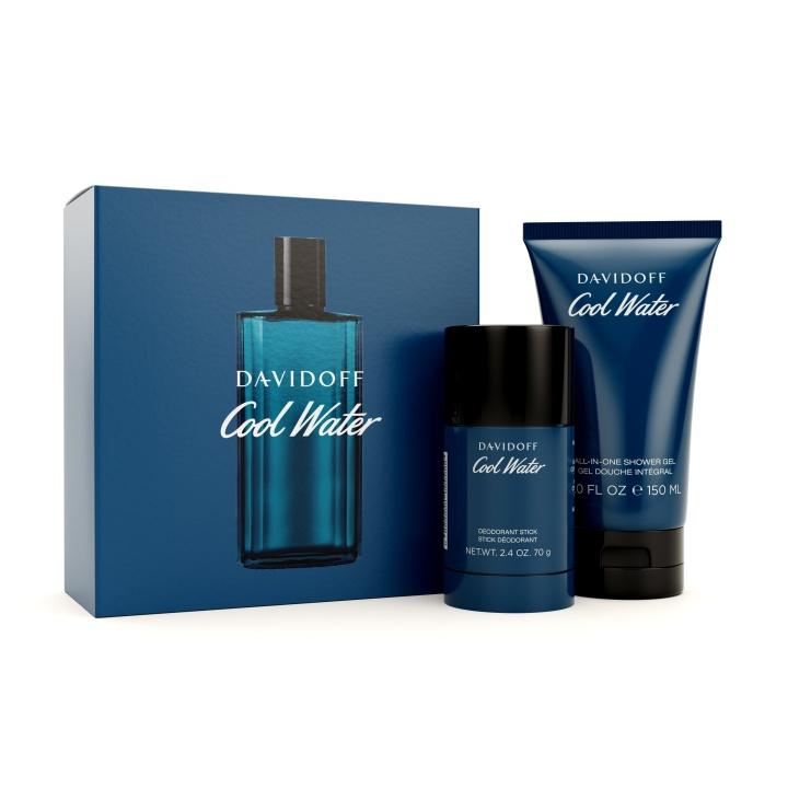 Davidoff Cool Water Man Deo Stick 70g + Suihkugeeli 150 ml - Lahjasetti ryhmässä KAUNEUS JA TERVEYS / Lahjapakkaukset / Miesten lahjapakkaukset @ TP E-commerce Nordic AB (C88538)