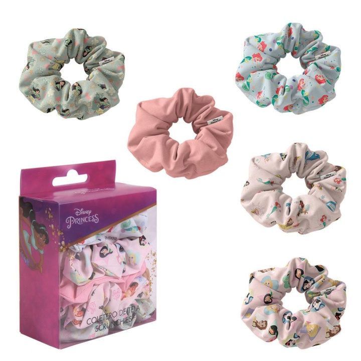 Cerda Hiustarvikkeet Scrunchies 5 kpl - Disney Princess (2500001913) ryhmässä KAUNEUS JA TERVEYS / Hiukset &Stailaus / Hiustarvikkeet @ TP E-commerce Nordic AB (C88927)