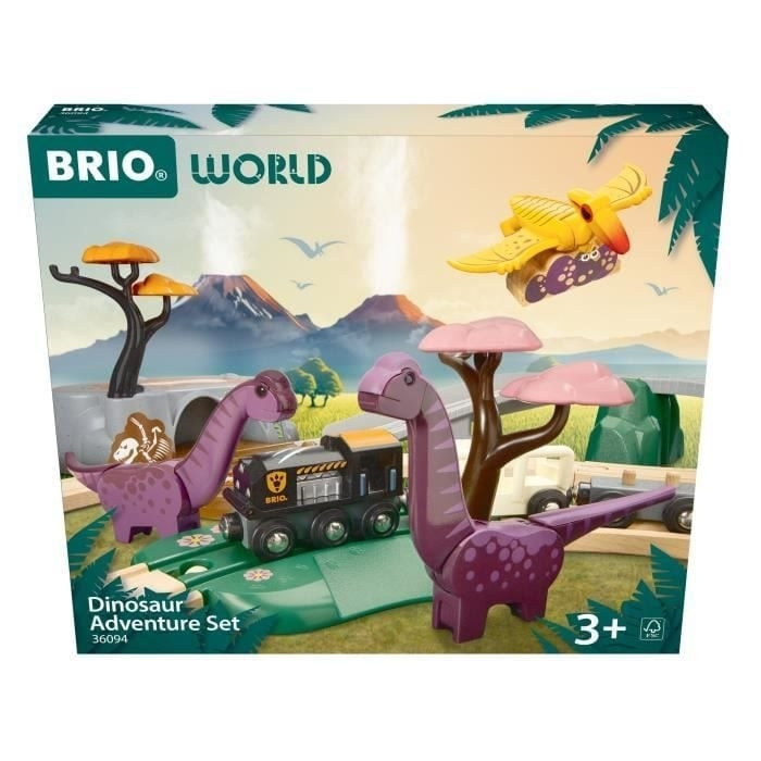 BRIO Junasarja dinosauruksilla - (36094) ryhmässä LELUT, TUOTTEET LAPSILLE JA VAUVOILLE / Leikkikalut, Askartelu &Pelit / Rakennuslelut / Brio junaradat @ TP E-commerce Nordic AB (C89023)