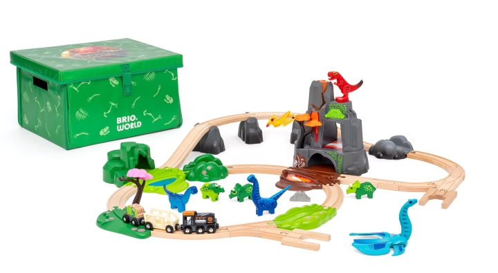 BRIO Dinosaurus Deluxe Set - 36104 ryhmässä LELUT, TUOTTEET LAPSILLE JA VAUVOILLE / Leikkikalut, Askartelu &Pelit / Rakennuslelut / Brio junaradat @ TP E-commerce Nordic AB (C89024)