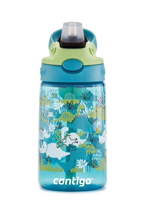 Contigo Helppo puhdistaa lasten vesipullo 420ml - Dinos ryhmässä LELUT, TUOTTEET LAPSILLE JA VAUVOILLE / Syö ja juo / Tuttipullot & Tarvikkeet @ TP E-commerce Nordic AB (C89026)