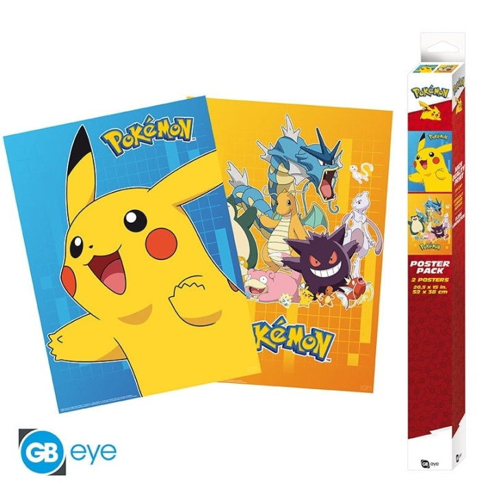 Abysse POKEMON - Sarja 2 julistetta - Värikkäät hahmot (52x38) ryhmässä LELUT, TUOTTEET LAPSILLE JA VAUVOILLE / Lastenhuone / Muu sisustus @ TP E-commerce Nordic AB (C89047)