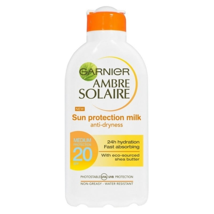 Garnier Ambre Solaire - Aurinkosuojamaito 200ml - SPF 20 ryhmässä KAUNEUS JA TERVEYS / Ihonhoito / Rusketus / Aurinkosuoja @ TP E-commerce Nordic AB (C89076)