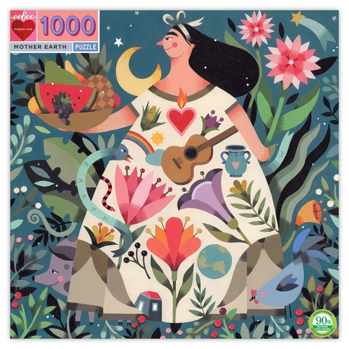 eeBoo Puzzle - Äiti Maa, 1000 kpl (EPZTMOE) ryhmässä URHEILU, VAPAA-AIKA JA HARRASTUS / Harrastus / Palapeli @ TP E-commerce Nordic AB (C89091)