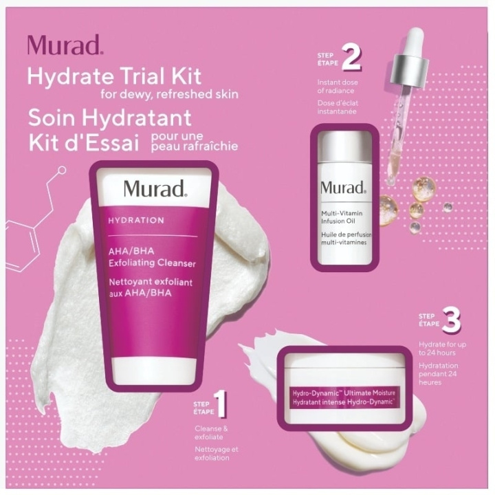 Murad Trial Kit Hydration ryhmässä KAUNEUS JA TERVEYS / Lahjapakkaukset / Naisten lahjapakkaukset @ TP E-commerce Nordic AB (C89166)