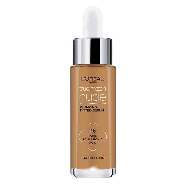 L\'Oréal True Match Nude Plumping Tinted Tinted Serum - keskiruskea 5-6 ryhmässä KAUNEUS JA TERVEYS / Meikit / Meikit Kasvot / Meikkivoide @ TP E-commerce Nordic AB (C89183)