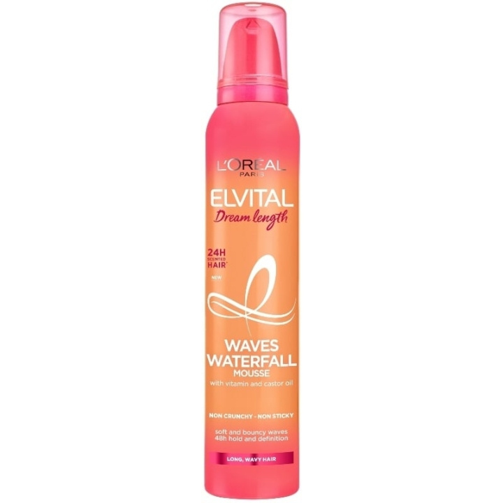 L\'Oréal Paris - Elvital Dream Length Waves Waterfall Mousse 200 ml ryhmässä KAUNEUS JA TERVEYS / Hiukset &Stailaus / Hiusten stailaus / Hiusten muotoiluvaahto @ TP E-commerce Nordic AB (C89197)