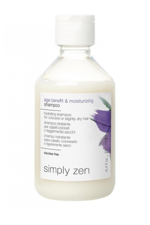 Simply Zen Age Benefit & kosteuttava shampoo 250 ml ryhmässä KAUNEUS JA TERVEYS / Hiukset &Stailaus / Hiustenhoito / Shampoo @ TP E-commerce Nordic AB (C89226)