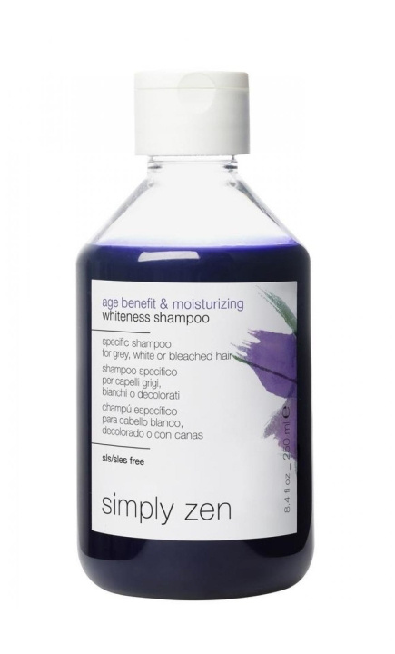 Simply Zen Age Benefit & Moisturizing Whiteness Shampoo 250 ml ryhmässä KAUNEUS JA TERVEYS / Hiukset &Stailaus / Hiustenhoito / Shampoo @ TP E-commerce Nordic AB (C89228)