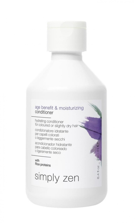 Simply Zen Age Benefit & Moisturizing Conditioner 250 ml ryhmässä KAUNEUS JA TERVEYS / Hiukset &Stailaus / Hiustenhoito / Hoitoaine @ TP E-commerce Nordic AB (C89230)