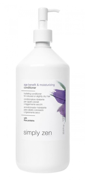 Simply Zen Age Benefit & Moisturizing Conditioner 1000 ml ryhmässä KAUNEUS JA TERVEYS / Hiukset &Stailaus / Hiustenhoito / Hoitoaine @ TP E-commerce Nordic AB (C89231)