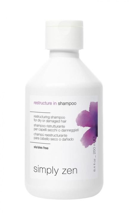 Simply Zen Restructure in Shampoo 250 ml ryhmässä KAUNEUS JA TERVEYS / Hiukset &Stailaus / Hiustenhoito / Shampoo @ TP E-commerce Nordic AB (C89232)