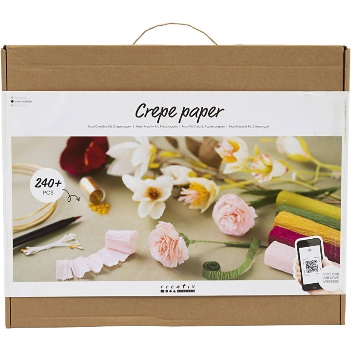 DIY Kit Maxi Creative Kit - kreppipaperi (97088) ryhmässä URHEILU, VAPAA-AIKA JA HARRASTUS / Harrastus / DIY Kit @ TP E-commerce Nordic AB (C89261)