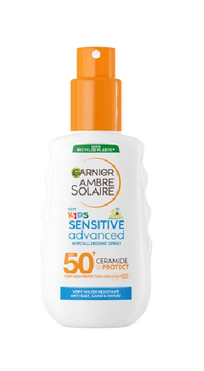 Garnier Ambre Solaire Sensitive Advanced Kids Spray 150 ml ryhmässä KAUNEUS JA TERVEYS / Ihonhoito / Rusketus / Aurinkosuoja @ TP E-commerce Nordic AB (C89341)