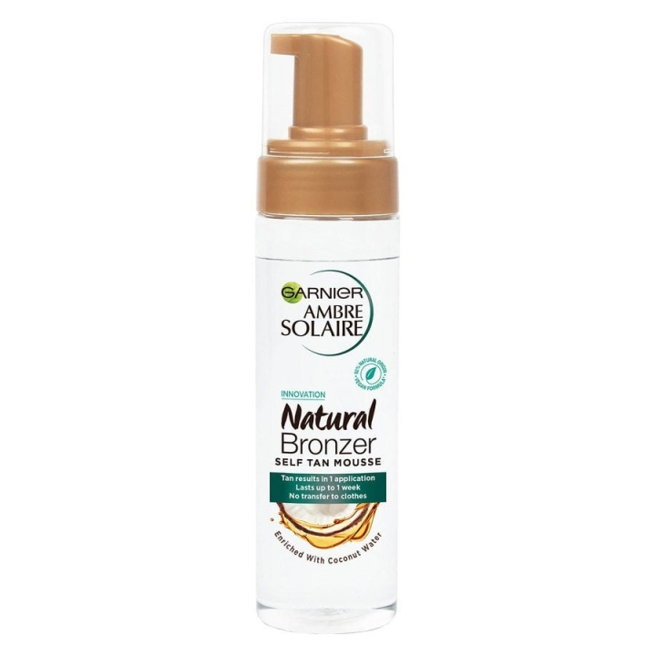 Garnier Ambre Solaire Natural Bronzer Self Tan Mousse 200 ml ryhmässä KAUNEUS JA TERVEYS / Ihonhoito / Rusketus / Itseruskettava @ TP E-commerce Nordic AB (C89344)