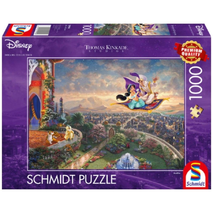 Schmidt Thomas Kinkade: Kadeade: Disney - Aladdin (1000 kpl) (SCH9508) ryhmässä URHEILU, VAPAA-AIKA JA HARRASTUS / Harrastus / Palapeli @ TP E-commerce Nordic AB (C89439)