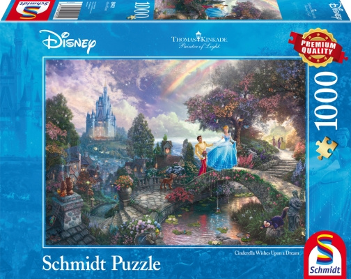 Schmidt Thomas Kinkade: Kadeade: Disney Cinderella (1000 kpl) (SCH9472) ryhmässä URHEILU, VAPAA-AIKA JA HARRASTUS / Harrastus / Palapeli @ TP E-commerce Nordic AB (C89442)