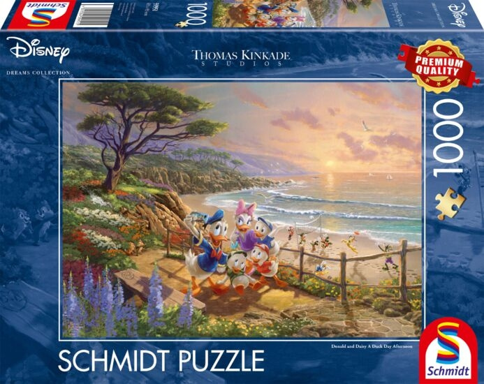 Schmidt Thomas Kinkade: Disney - Donald & Daisy A Duck Day Afternoon (1000 kpl) (SCH9515) (SCH9515) ryhmässä URHEILU, VAPAA-AIKA JA HARRASTUS / Harrastus / Palapeli @ TP E-commerce Nordic AB (C89444)