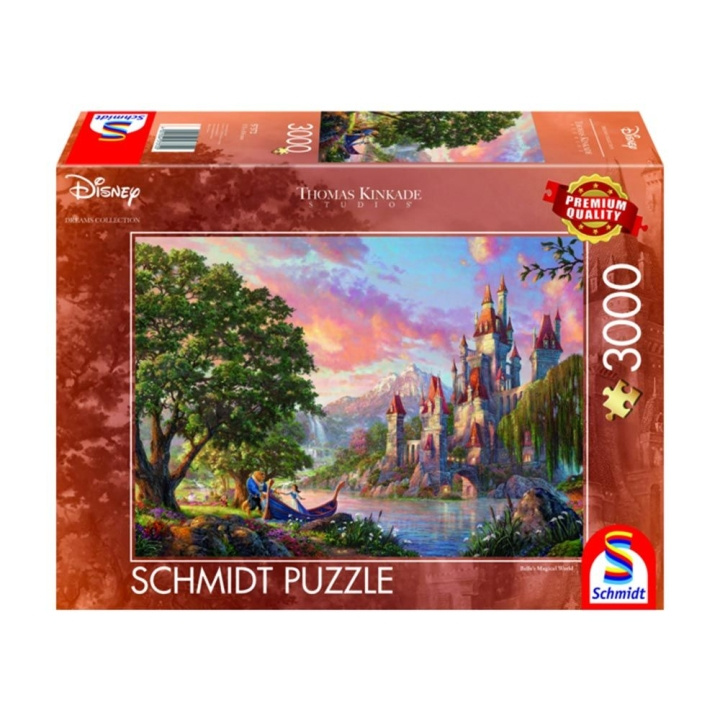 Schmidt Thomas Kinkade: Kadeade: Disney Belle\'s Magical World (3000 kpl) (SCH7372) ryhmässä URHEILU, VAPAA-AIKA JA HARRASTUS / Harrastus / Palapeli @ TP E-commerce Nordic AB (C89451)