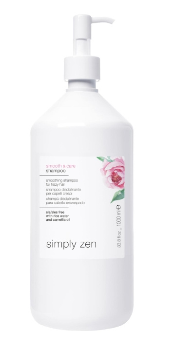 Simply Zen Smooth & Care Shampoo 1000 ml ryhmässä KAUNEUS JA TERVEYS / Hiukset &Stailaus / Hiustenhoito / Shampoo @ TP E-commerce Nordic AB (C89456)