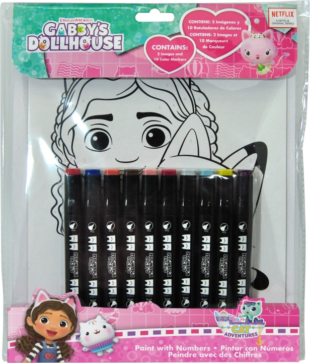 Gabby\'s Dollhouse Merkit (033706878) ryhmässä LELUT, TUOTTEET LAPSILLE JA VAUVOILLE / Leikkikalut, Askartelu &Pelit / Piirrä ja laske @ TP E-commerce Nordic AB (C89527)