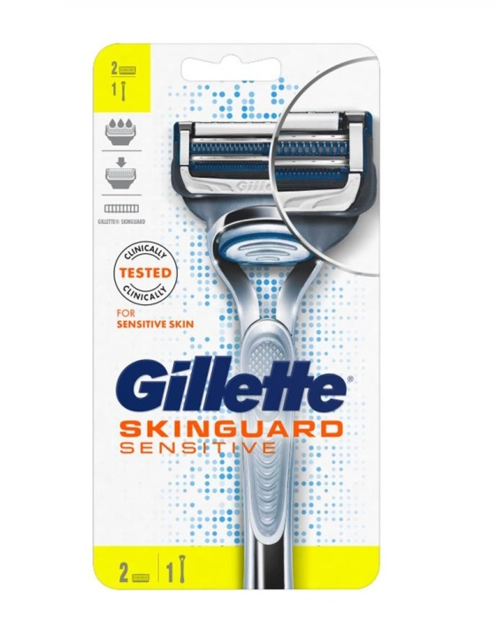 Gillette Skinguard Sensitive Partakone ryhmässä KAUNEUS JA TERVEYS / Hiukset &Stailaus / Sheivaus ja trimmaus / Partahöylät & Tarvikkeet @ TP E-commerce Nordic AB (C89531)