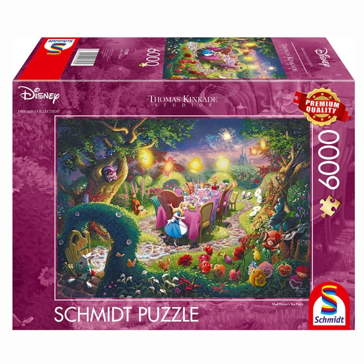 Schmidt Spiele Schmidt - Thomas Kinkade: Kadeade: Disney - Mad Hatter\'s Tea Party (6000 kpl) (SCH57398): Disney - Mad Hatter\'s Tea Party (6000 kpl) (SCH57398) ryhmässä URHEILU, VAPAA-AIKA JA HARRASTUS / Harrastus / Palapeli @ TP E-commerce Nordic AB (C89579)