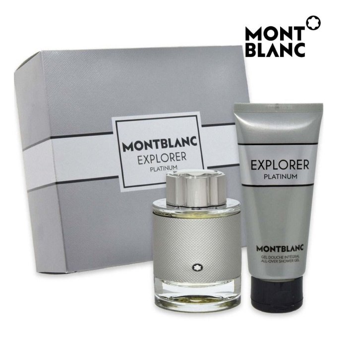 Mont Blanc Explorer Platinum EDP lahjasetti ryhmässä KAUNEUS JA TERVEYS / Lahjapakkaukset / Miesten lahjapakkaukset @ TP E-commerce Nordic AB (C89597)