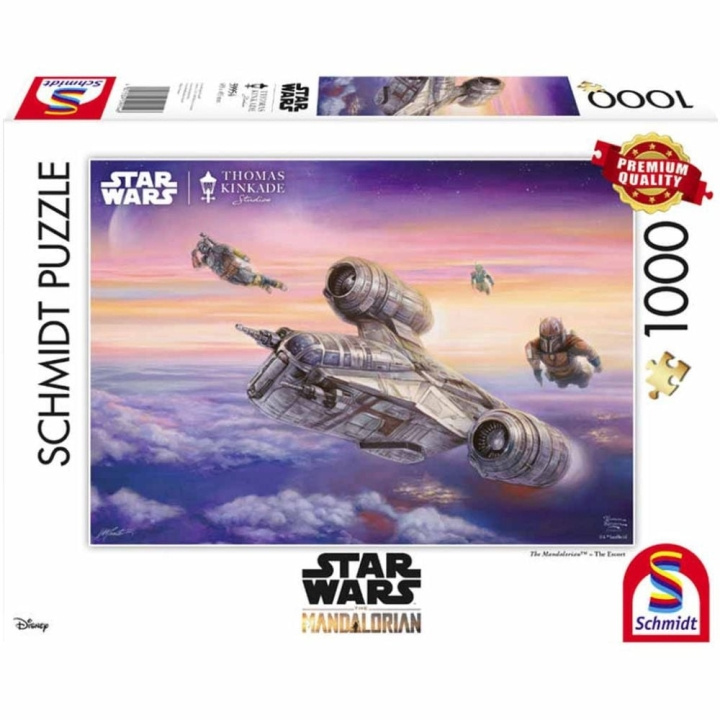 Schmidt Thomas Kinkade: Star Wars, Mandalorian - Saattaja (1000 palaa) (SCH9954) ryhmässä URHEILU, VAPAA-AIKA JA HARRASTUS / Harrastus / Palapeli @ TP E-commerce Nordic AB (C89613)