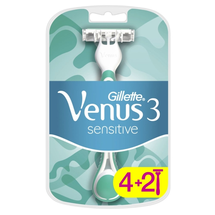 Gillette Venus Sensitive Kertakäyttöterät 6 kpl ryhmässä KAUNEUS JA TERVEYS / Hiukset &Stailaus / Sheivaus ja trimmaus / Partahöylät & Tarvikkeet @ TP E-commerce Nordic AB (C89620)