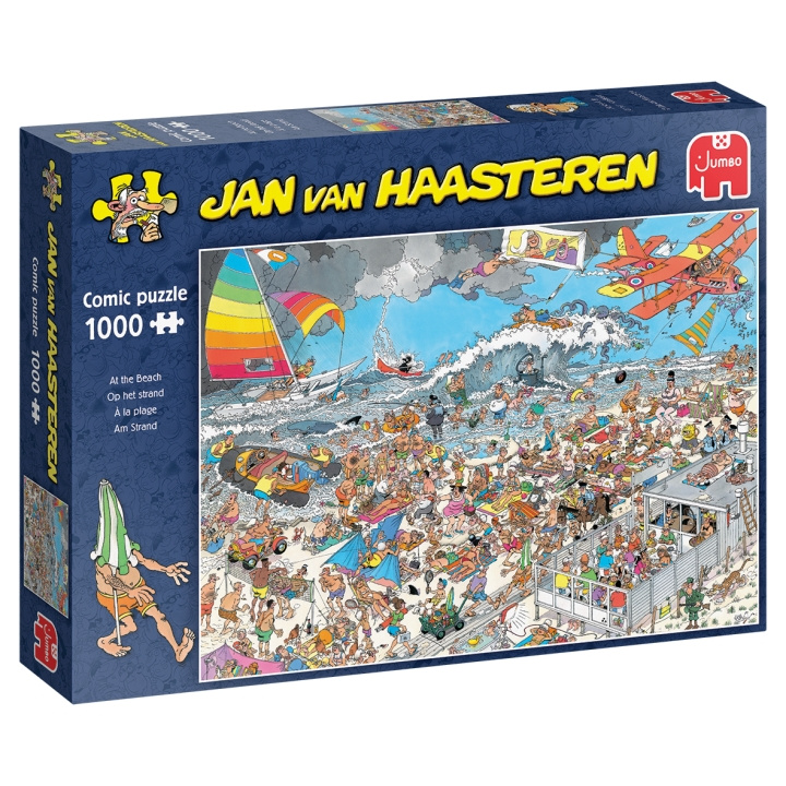 Jan van Haasteren Rannalla (1000 palaa) (1119801830) ryhmässä URHEILU, VAPAA-AIKA JA HARRASTUS / Harrastus / Palapeli @ TP E-commerce Nordic AB (C89710)