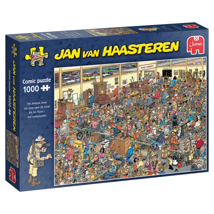 Jan van Haasteren Antiikkinäyttely (1000 kappaletta) (1119801839) ryhmässä URHEILU, VAPAA-AIKA JA HARRASTUS / Harrastus / Palapeli @ TP E-commerce Nordic AB (C89716)