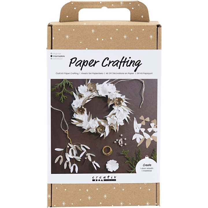 DIY Kit Käsityöpakkaus - Paper Crafting, valkoinen, vaalea luonnollinen, 1 pakkaus (977700) ryhmässä URHEILU, VAPAA-AIKA JA HARRASTUS / Harrastus / DIY Kit @ TP E-commerce Nordic AB (C89768)