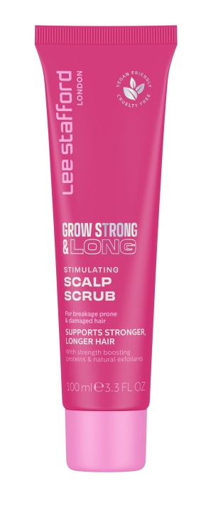 Lee Stafford Grow Strong & Long Stimulating Scalp Scrub 100 ml ryhmässä KAUNEUS JA TERVEYS / Hiukset &Stailaus / Hiustenhoito / Hiusnaamio @ TP E-commerce Nordic AB (C89775)