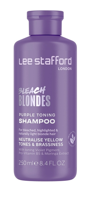 Lee Stafford Bleach Blondes Purple Toning Shampoo 250 ml ryhmässä KAUNEUS JA TERVEYS / Hiukset &Stailaus / Hiustenhoito / Shampoo @ TP E-commerce Nordic AB (C89784)