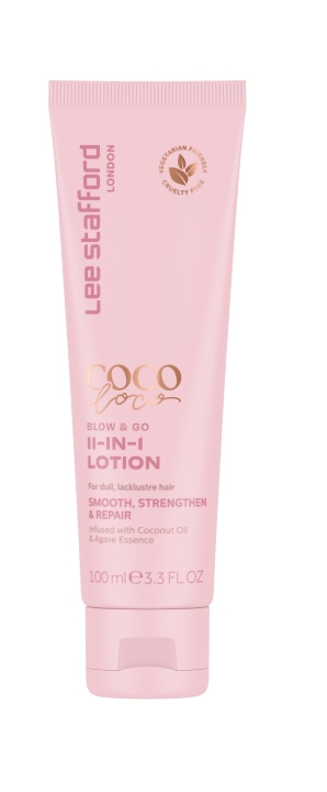 Lee Stafford Coco Loco Blow & Go 11-in-1 Lotion 100 ml ryhmässä KAUNEUS JA TERVEYS / Hiukset &Stailaus / Hiusten stailaus / Muotoiluvaahto @ TP E-commerce Nordic AB (C89804)