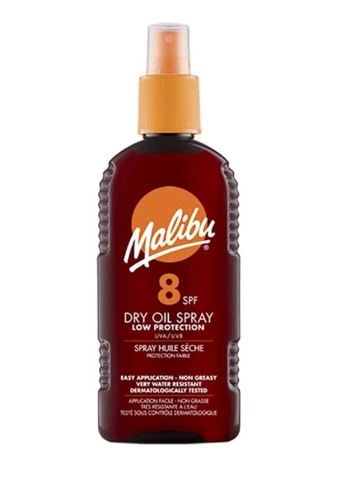 Malibu Kuivaöljysuihke SPF 8 200 ml ryhmässä KAUNEUS JA TERVEYS / Ihonhoito / Rusketus / Aurinkosuoja @ TP E-commerce Nordic AB (C89817)