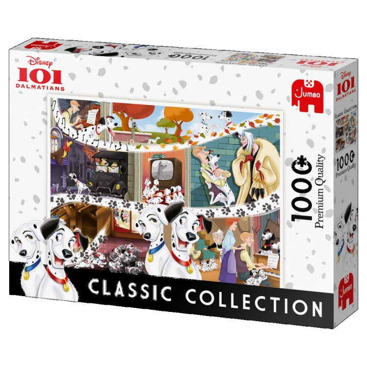 Jumbo Disney Classic Collection: dalmatialaiset (1000 kpl) (JUM9487) ryhmässä URHEILU, VAPAA-AIKA JA HARRASTUS / Harrastus / Palapeli @ TP E-commerce Nordic AB (C89865)